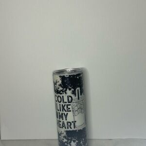 Black and White Tumbler with Quote